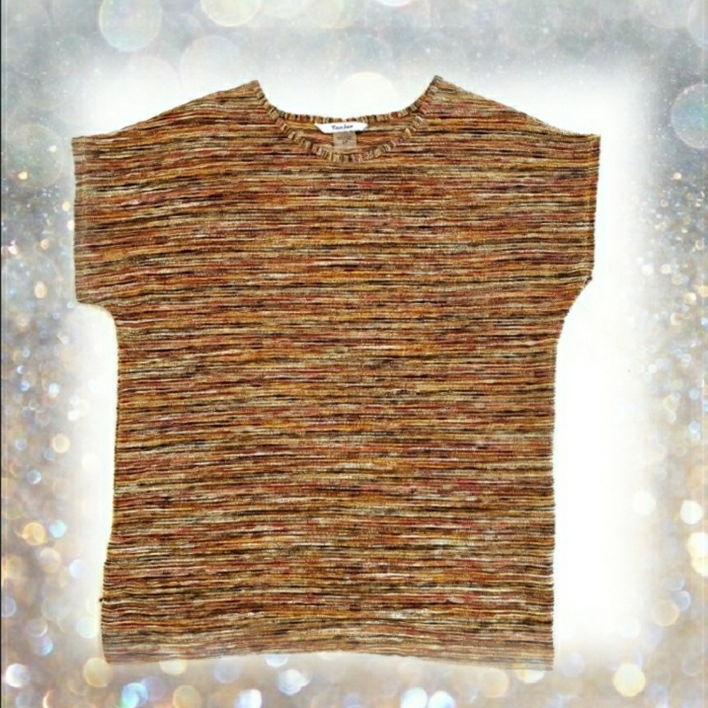 TANJAY crinkle cap sleeve  size Small
